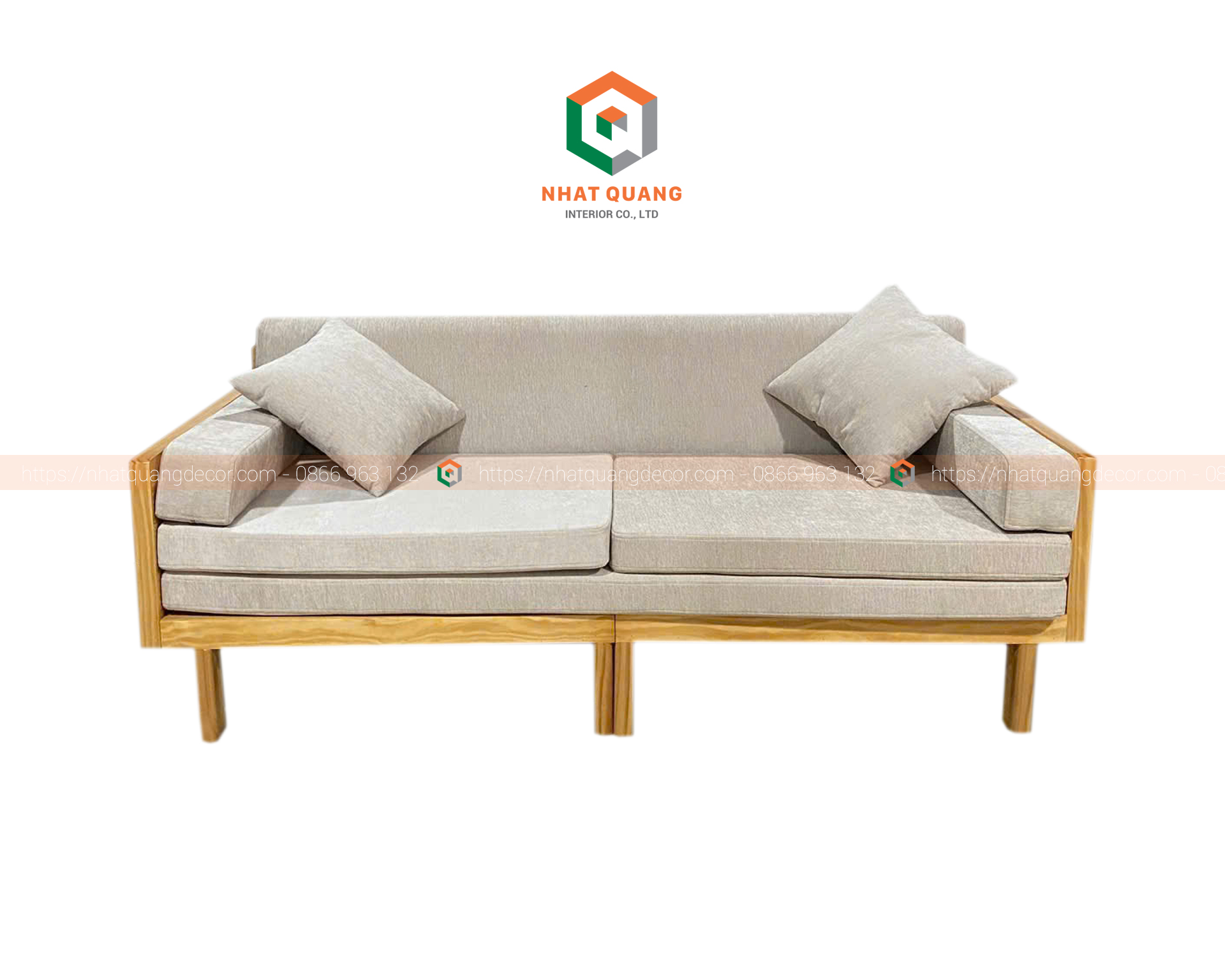 Ghế sofa bed gỗ tự nhiên sồi nga SF-030